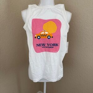 NWT New York Yankees Lusso Style Women's Lindy Tank Top - White MLB